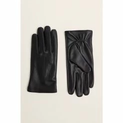 Moss Bros Moss Black Leather Gloves