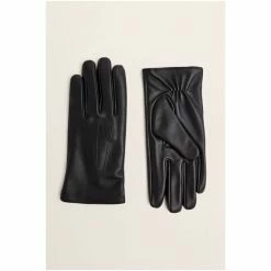 Moss Bros Moss Black Leather Gloves -Moss Bros shop unnamed file 2027