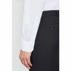 Moss Bros Moss Tailored Fit White Twill Zero Iron Shirt -Moss Bros shop unnamed file 207
