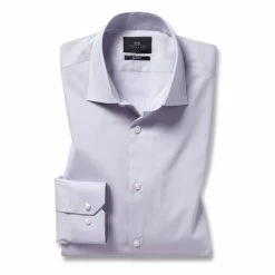 Moss Bros Moss Lilac Purple Slim Fit Stretch Shirt -Moss Bros shop unnamed file 214