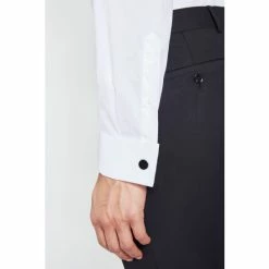 Moss Bros Moss Skinny Fit White Double Cuff Stretch Shirt 2 Moss Bros Moss Skinny Fit White Double Cuff Stretch Shirt -Moss Bros shop unnamed file 22