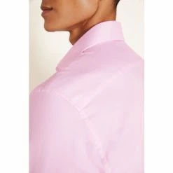 Moss Bros Moss Slim Fit Pink Dobby Stretch Shirt 6 Moss Bros Moss Slim Fit Pink Dobby Stretch Shirt -Moss Bros shop unnamed file 273