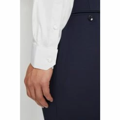 Moss Bros Moss Grey Slim Fit Stretch Shirt -Moss Bros shop unnamed file 287
