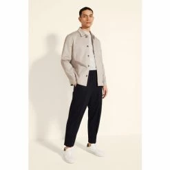 Moss Bros Moss Putty Chore Overshirt -Moss Bros shop unnamed file 301