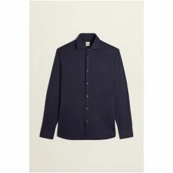 Alternative view of Moss Bros Moss Tailored Fit Navy Jersey Shirt