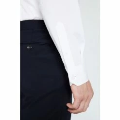 Moss Bros Moss Extra Slim Fit White Single Cuff Stretch Shirt -Moss Bros shop unnamed file 34