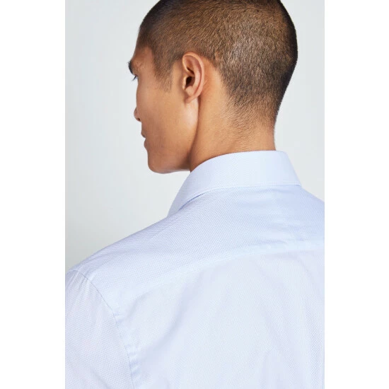 Moss Bros Moss Tailored Fit Skytwill Zero Iron Shirt 2 Moss Bros Moss Tailored Fit Skytwill Zero Iron Shirt - Image 2