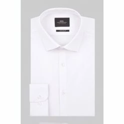 Moss Bros Moss Extra Slim Fit White Single Cuff Stretch Shirt -Moss Bros shop unnamed file 35