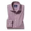 Moss Bros Moss Regular Fit Berry Check Shirt