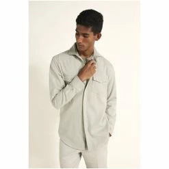 Alternative view of Moss Bros Natural Tailored Fit Western Shirt