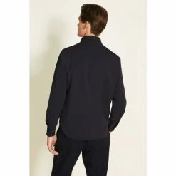 Alternative view of Moss Bros Moss Navy Shacket