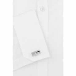 Alternative view of Moss Bros Moss Extra Slim Fit White Double Cuff Shirt