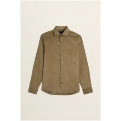 Moss Bros Moss Slim Fit Khaki Cord Shirt 5 Moss Bros Moss Slim Fit Khaki Cord Shirt -Moss Bros shop unnamed file 521