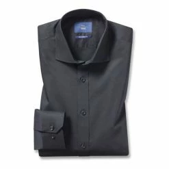 Moss Bros Moss Black Tailored Fit Stretch Shirt 9 Moss Bros Moss Black Tailored Fit Stretch Shirt -Moss Bros shop unnamed file 53
