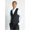 Moss Bros Moss Skinny Fit Black Stretch Suit: Waistcoat
