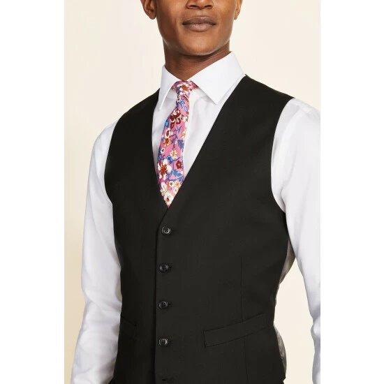 unnamed-file-585.jpg Moss Bros Moss Tailored Fit Black Stretch Suit: Waistcoat -Moss Bros shop unnamed file 585