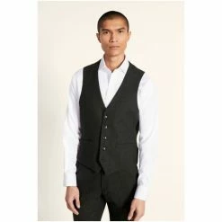Moss Bros Moss Slim Fit Khaki Green Donegal Suit: Waistcoat 7 Moss Bros Moss Slim Fit Khaki Green Donegal Suit: Waistcoat -Moss Bros shop unnamed file 614