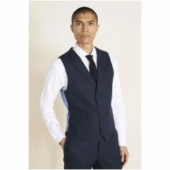 Moss Bros Moss Tailored Fit Herringbone Suit: Waistcoat