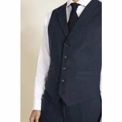 Moss Bros Moss Tailored Fit Herringbone Suit: Waistcoat 6 Moss Bros Moss Tailored Fit Herringbone Suit: Waistcoat -Moss Bros shop unnamed file 650