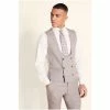 Moss Bros Slim Fit New Neutral Suit: Waistcoat