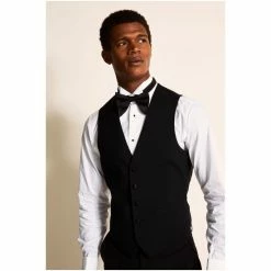 Alternative view of Moss Bros Moss Black Tailored Fit Dress Waistcoat