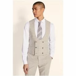 Moss Bros Moss Slim Fit Brown Houndstooth Suit: Waistcoat 7 Moss Bros Moss Slim Fit Brown Houndstooth Suit: Waistcoat -Moss Bros shop unnamed file 678