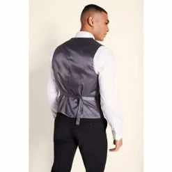 Alternative view of Moss Bros Moss Performance Charcoal Grey Tailored Fit Suit: Waistcoat