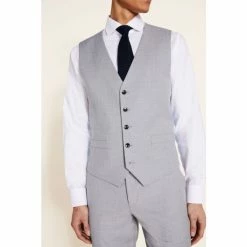 Moss Bros Moss Grey Stretch Suit: Waistcoat -Moss Bros shop unnamed file 720