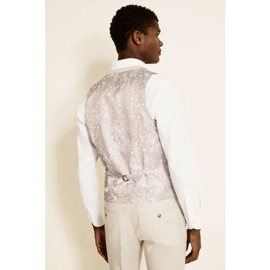 unnamed-file-745.jpg Moss Bros Slim Fit Beige Linen Suit: Waistcoat -Moss Bros shop unnamed file 745