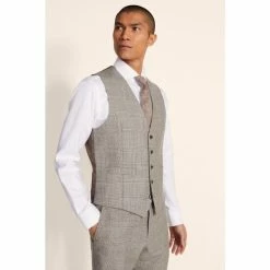 Moss Bros Moss Nude Tailored Fit Suit: Waistcoat