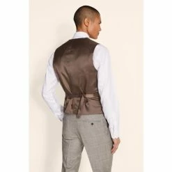 Alternative view of Moss Bros Moss Nude Tailored Fit Suit: Waistcoat