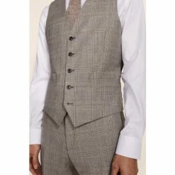 Moss Bros Moss Nude Tailored Fit Suit: Waistcoat -Moss Bros shop unnamed file 823