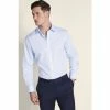 Moss Bros Moss Regular Fit Sky Poplin Single Cuff Shirt