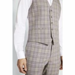Moss Bros Black Slim Fit Check Suit: Waistcoat 6 Moss Bros Black Slim Fit Check Suit: Waistcoat -Moss Bros shop unnamed file 903