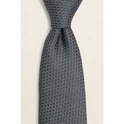 Moss Bros Grey Textured Tie