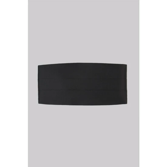 Moss Bros Moss Black Cummerbund 1 Moss Bros Moss Black Cummerbund