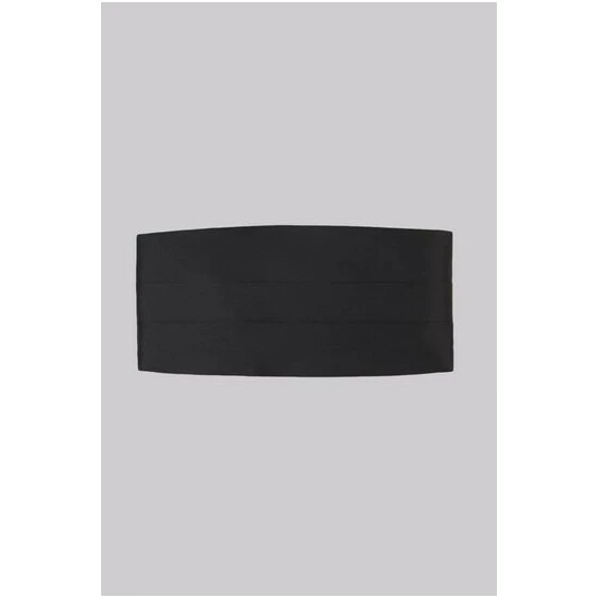 Moss Bros Moss Black Cummerbund 2 Moss Bros Moss Black Cummerbund - Image 2