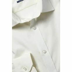 Moss Bros Moss Regular Fit Ivory Poplin Single Cuff Shirt 4 Moss Bros Moss Regular Fit Ivory Poplin Single Cuff Shirt -Moss Bros shop unnamed file 95
