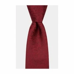 Moss Bros Moss Wine Floral Swirl Tie