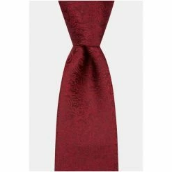 Moss Bros Moss Wine Floral Swirl Tie -Moss Bros shop unnamed file 956