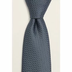 Moss Bros Blue Teal Textured Tie