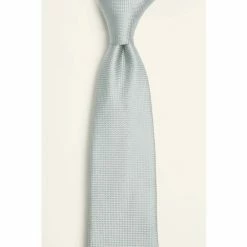 Alternative view of Moss Bros Moss Sage Green Plain Natte Silk Tie
