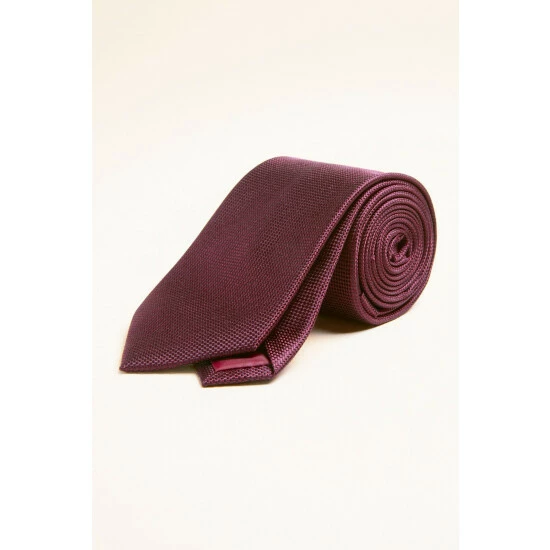 Moss Bros Moss Burgundy Red Plain Natte Silk Tie 1 Moss Bros Moss Burgundy Red Plain Natte Silk Tie